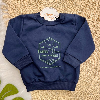 Conj. Conj. Casaco Baby Bear Adventure e Calça de Moletom - Marinho
